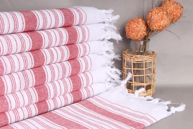 Custom Beach Towel, 68x32 Cotton Striped Towel, Spa Gift Towel, Customized Towels, Bachelorette Favors Beach, Personalized Gifts, Travel towel - 1