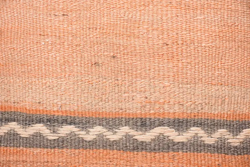 Kilim Pillow, Decorative Bolster Pillow, Vintage Pillow, Cotton Pillow, 14x14 Orange Pillow Cover, Vintage Kilim Pillow, Pillow Cover - 3