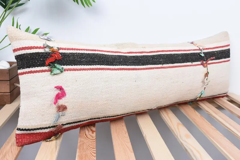 Kilim Pillow, Interior Designer Pillow, Pet Pillow Case, Boho Pillow, Pillow Sham, 12x36 White Pillow Cover, Nautical Throw Pillow Sham - 4