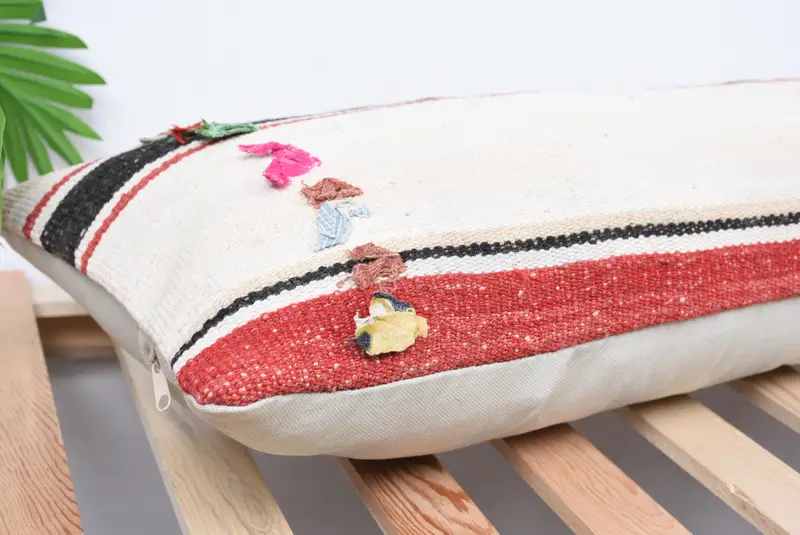 Kilim Pillow, Interior Designer Pillow, Pet Pillow Case, Boho Pillow, Pillow Sham, 12x36 White Pillow Cover, Nautical Throw Pillow Sham - 6