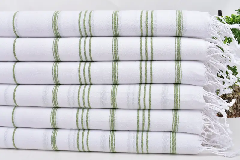 Turkish Hand Towel, Personalized Gift, 40x24 Cotton Striped Towel, Monogram Hand Towel, Boyfriend Gift, Beach Theme Wedding Gift, Gift For Boyfriend - 3