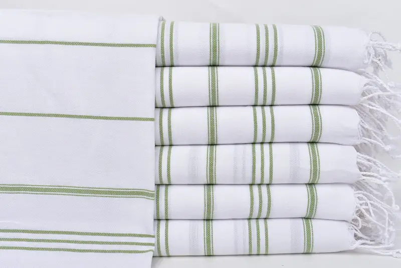 Turkish Hand Towel, Personalized Gift, 40x24 Cotton Striped Towel, Monogram Hand Towel, Boyfriend Gift, Beach Theme Wedding Gift, Gift For Boyfriend - 1