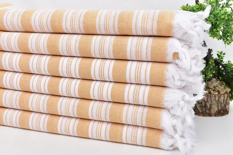 Halloween Gifts, Lightweight Turkish towel, 70x40 Cotton Striped Towel, Beach Wedding Favor, Personalized Gift, Yoga Towel, Spa Towel, Organic towel - 3