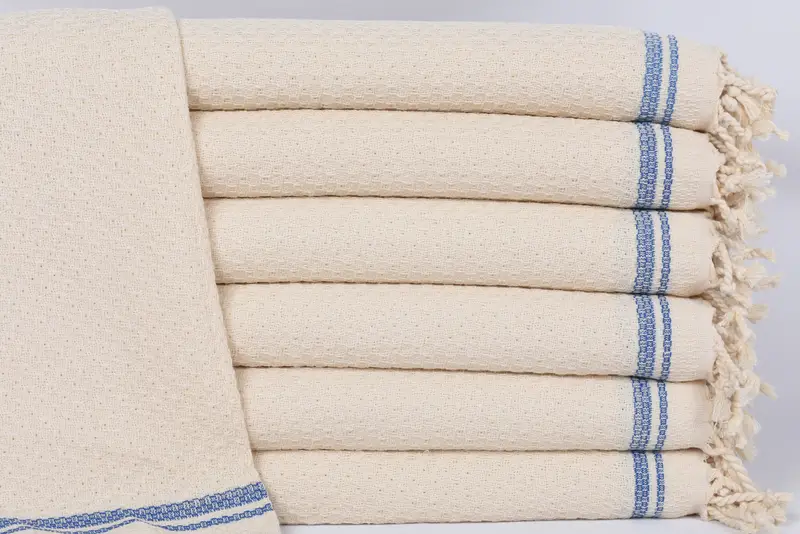 Personalized Hand Towel, Turkish Towel Hand Towel, Organic Tea Towel, Personalized Dish Towel, Gift Towel, Xmas Gifts, 38x18 Cotton Striped Towel - 1