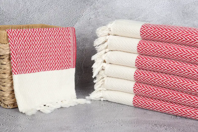 Wedding Favors, Bachelor Towel, Personalized Dish Towel, 34x18 Cotton Zigzag Design Towel, Custom Hand Towel, Boyfriend Christmas Gift, Xmas Gifts - 3