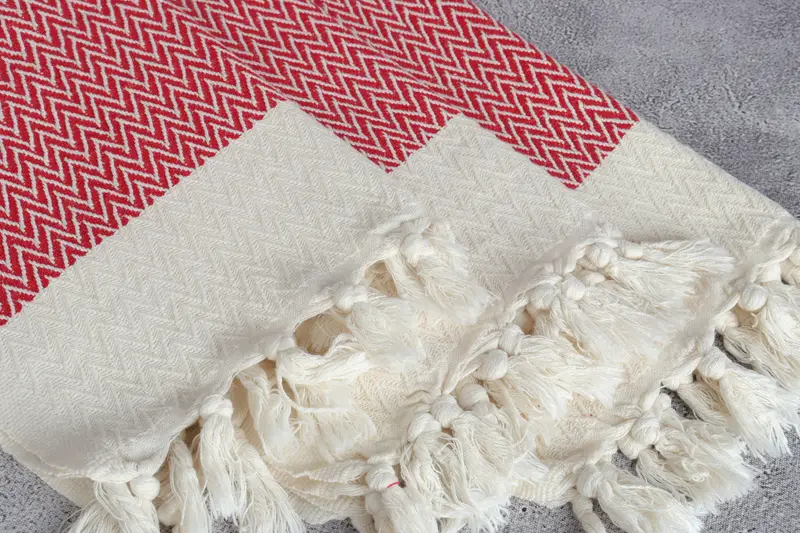 Wedding Favors, Bachelor Towel, Personalized Dish Towel, 34x18 Cotton Zigzag Design Towel, Custom Hand Towel, Boyfriend Christmas Gift, Xmas Gifts - 5