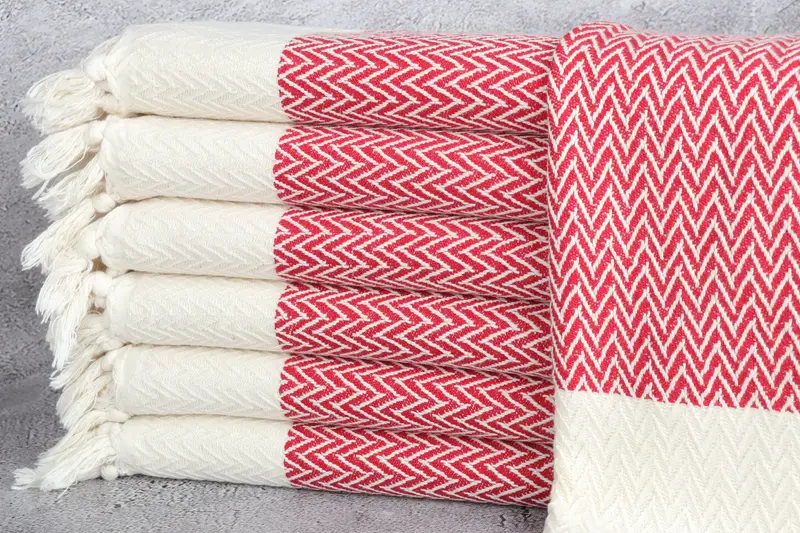 Wedding Favors, Bachelor Towel, Personalized Dish Towel, 34x18 Cotton Zigzag Design Towel, Custom Hand Towel, Boyfriend Christmas Gift, Xmas Gifts - 1