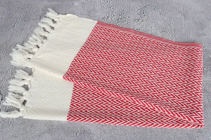 Wedding Favors, Bachelor Towel, Personalized Dish Towel, 34x18 Cotton Zigzag Design Towel, Custom Hand Towel, Boyfriend Christmas Gift, Xmas Gifts - 6