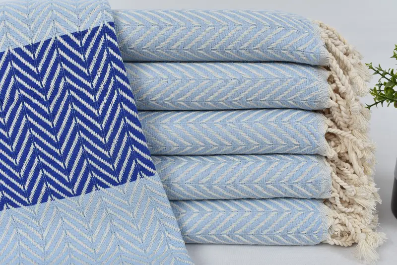 Peshtemal Towel USA, 70x40 Cotton Chevron Towel, Gifts For Him, Xmas Gifts, Soft and absorbent Turkish towel, Bachelorette Party Gift, Turkish towel - 1