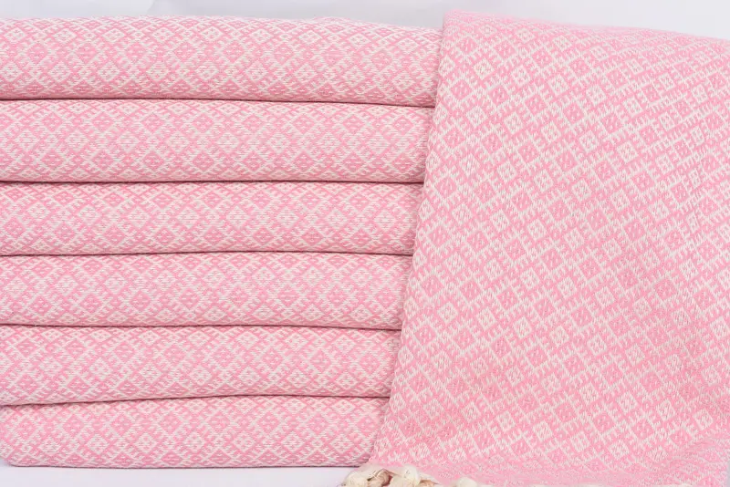 Wedding Towel, 70x40 Cotton Diamond Towel, Bridesmaid Gift, Sand-resistant towel, Bachelor Party Favors, Hammam towel, Bridesmaid Gifts Personalized - 2