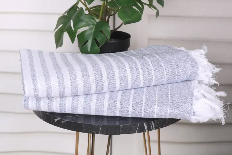 Cotton towel, Halloween Gifts, Personalized Turkish Beach Towel, Travel towel, Bridal Shower Gift, Bachelorette Towel, 70x40 Cotton Striped Towel - 3