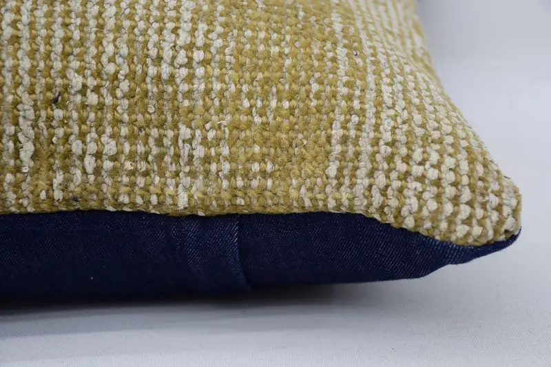 14x14 Beige Cushion, Knitted Cushion Case, Boho Pillow, Wool Kilim Pillow Pillow, Cushion Cover, Boho Pillow Sham Cover, Ethnical Kilim Rug Pillow - 5