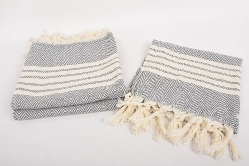 Embroidery Towels, Best Friend Wedding Gift, Bachelorette Towel, Turkish Hand Towel, Wedding Favors, Bridesmaid Gifts, 40x20 Cotton Striped Towel - 7