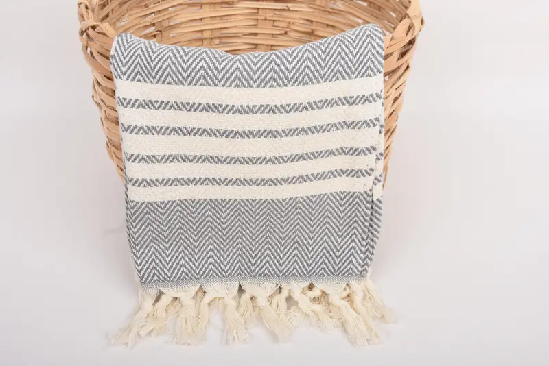 Embroidery Towels, Best Friend Wedding Gift, Bachelorette Towel, Turkish Hand Towel, Wedding Favors, Bridesmaid Gifts, 40x20 Cotton Striped Towel - 5