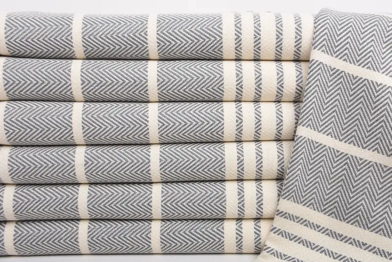 Embroidery Towels, Best Friend Wedding Gift, Bachelorette Towel, Turkish Hand Towel, Wedding Favors, Bridesmaid Gifts, 40x20 Cotton Striped Towel - 2
