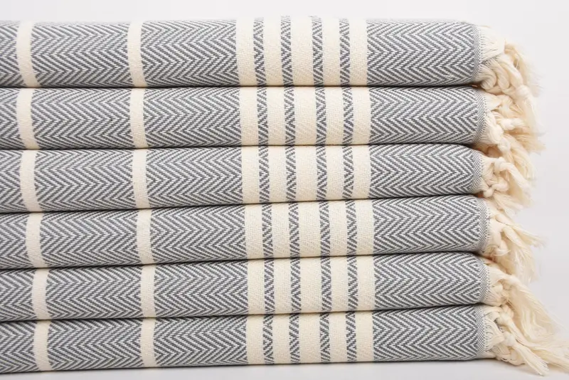 Embroidery Towels, Best Friend Wedding Gift, Bachelorette Towel, Turkish Hand Towel, Wedding Favors, Bridesmaid Gifts, 40x20 Cotton Striped Towel - 3