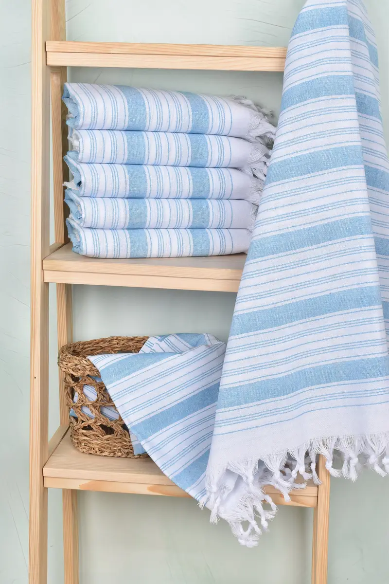 Bridesmaid Gifts Personalized, Custom Wedding Gift, 68x32 Cotton Striped Towel, Turkish Towel Personalized, Personalized Towel, Bridesmaid Gift - 3