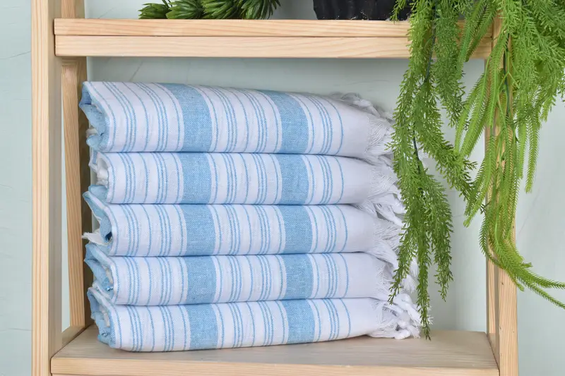 Bridesmaid Gifts Personalized, Custom Wedding Gift, 68x32 Cotton Striped Towel, Turkish Towel Personalized, Personalized Towel, Bridesmaid Gift - 1