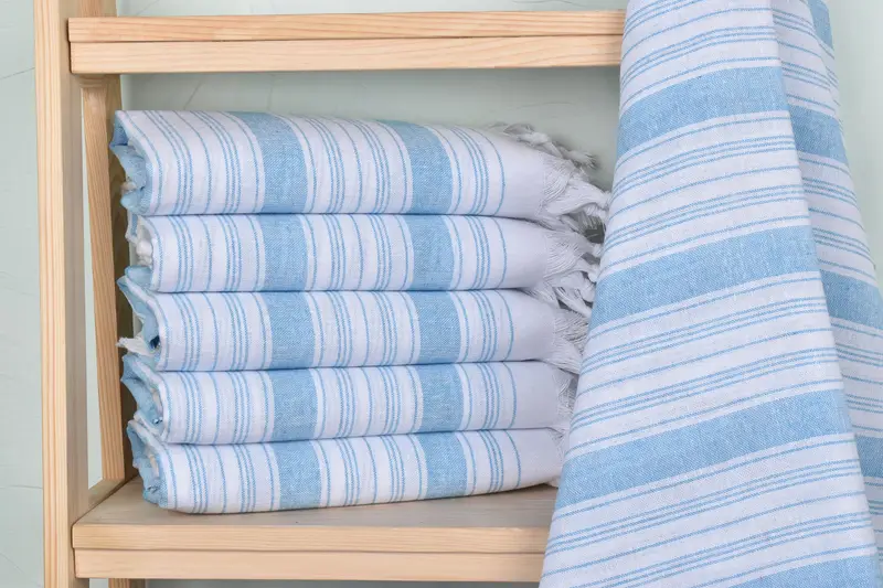 Bridesmaid Gifts Personalized, Custom Wedding Gift, 68x32 Cotton Striped Towel, Turkish Towel Personalized, Personalized Towel, Bridesmaid Gift - 2