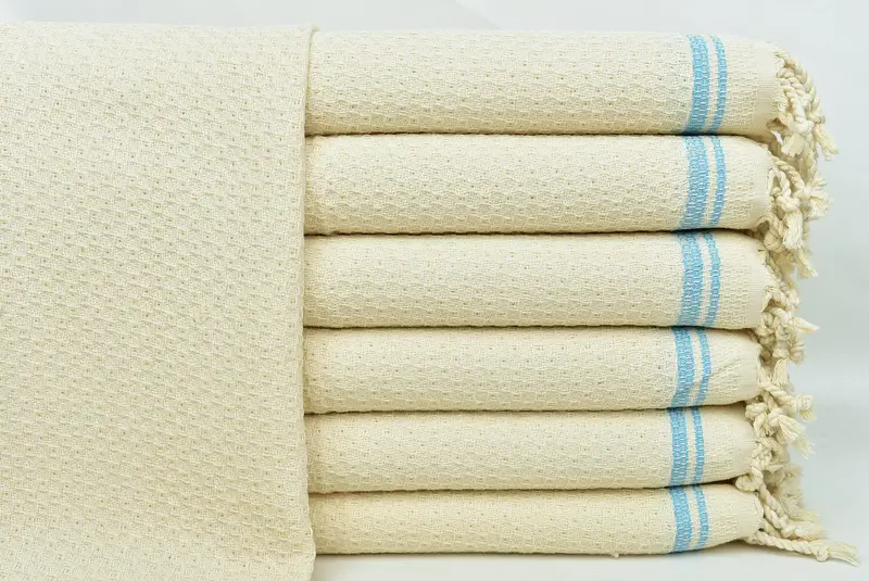 38x18 Cotton Striped Towel, Monogram Kitchen Towel, Turkish Tea Towel, Spa Towel, Personalize Gift, Personalized Kitchen Towel, Beach Wedding Favor - 1