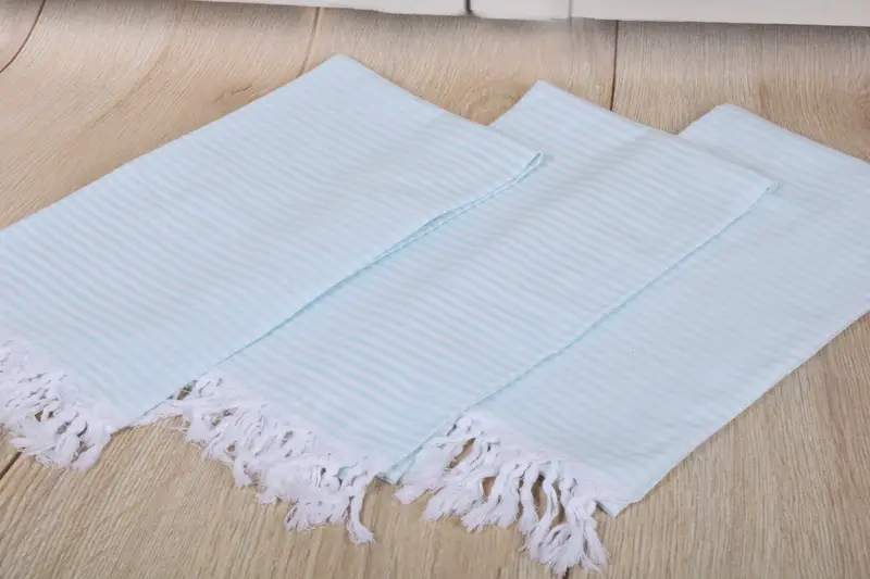 Anniversary Gift For Her, 68x36 Cotton Striped Towel, Organic Turkish towel, Soft towel, Fringed Turkish towel for poolside, Bachelorette Gifts - 5