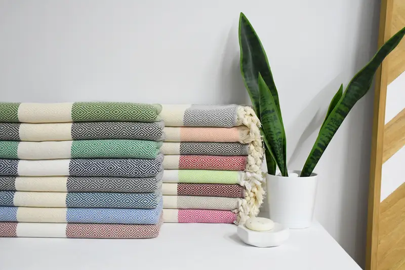 36x20 Cotton Diamond Towel, Monogrammed Turkish Towel, Kitchen Towel, Decorative Towel, Turkish Tea Towel, Bridesmaid Gifts, Gift For Best Friend - 2