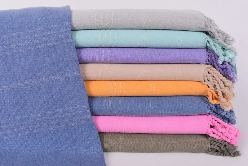 Personalized Towel Turkish Cotton Pink Stripes, 63x28 Inches