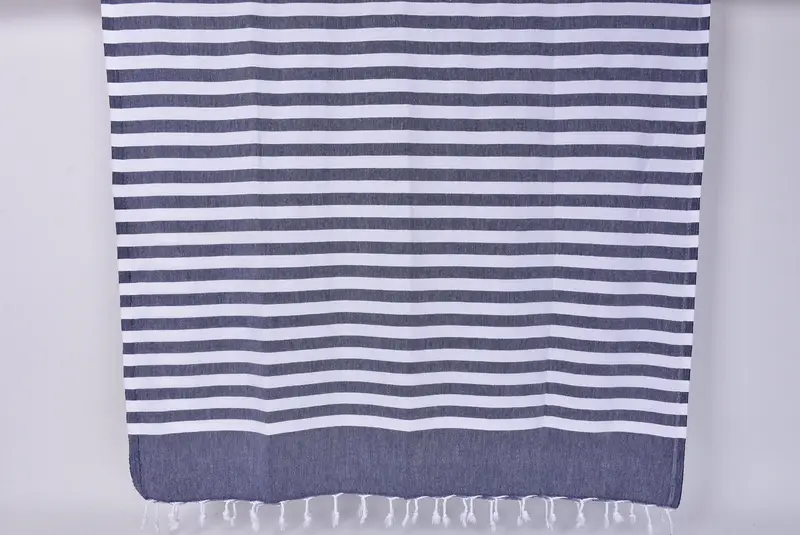 Fringed Turkish towel for poolside, Valentines Day Gift For Him, Quick-dry towel, Beach towel, Custom Beach Towel, 70x40 Cotton Striped Towel - 8
