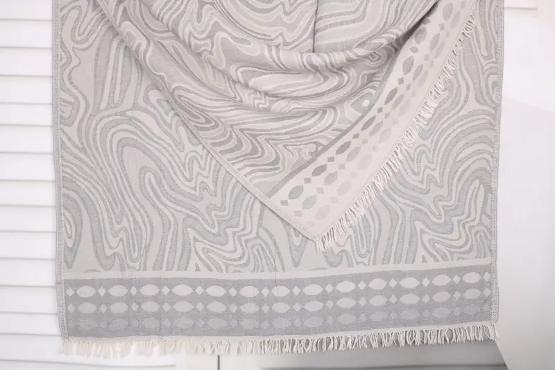 Kişiselleştirilmiş Nedime Hediyesi, Hamam Havlu, Kişiselleştirilmiş Plaj Havlusu, 70x40 Pamuk Geometrik Havlu, Plaj Boyutu Havlu, Gelin Duş Hediyeleri - 1