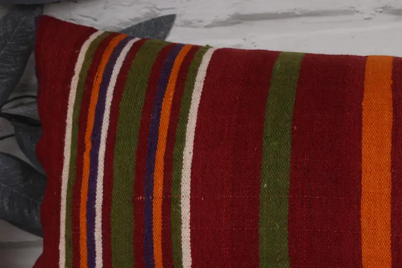 Pillow for Sofa, Turkish Rugs Pillow Cover, Cushion Case, Decorative Throw Pillow, Interior Designer Pillow, Pillow for Couch, 12x36 Red Cushion - 2