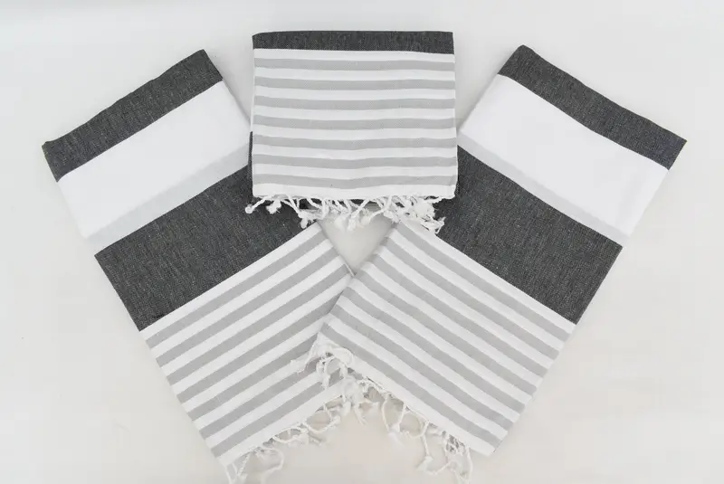 Bridesmaid Gifts Personalized, Personalized Towel, Handwoven Turkish Towel, Beach towel, Lightweight Turkish towel, 70x40 Cotton Striped Towel - 4