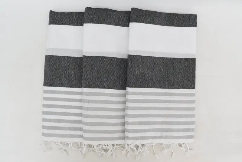 Bridesmaid Gifts Personalized, Personalized Towel, Handwoven Turkish Towel, Beach towel, Lightweight Turkish towel, 70x40 Cotton Striped Towel - 3