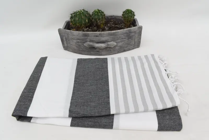 Bridesmaid Gifts Personalized, Personalized Towel, Handwoven Turkish Towel, Beach towel, Lightweight Turkish towel, 70x40 Cotton Striped Towel - 8