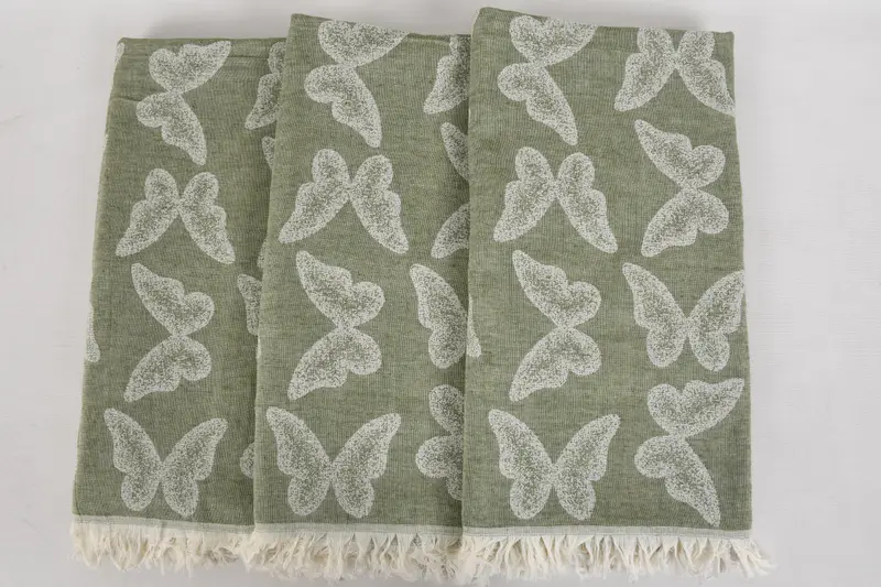Absorbent towel, Embroidery Towel, 68x36 Cotton Butterfly Pattern Towel, Personalized Bridesmaid Gift, Gifts For Him, Bachelorette Party Favor - 4