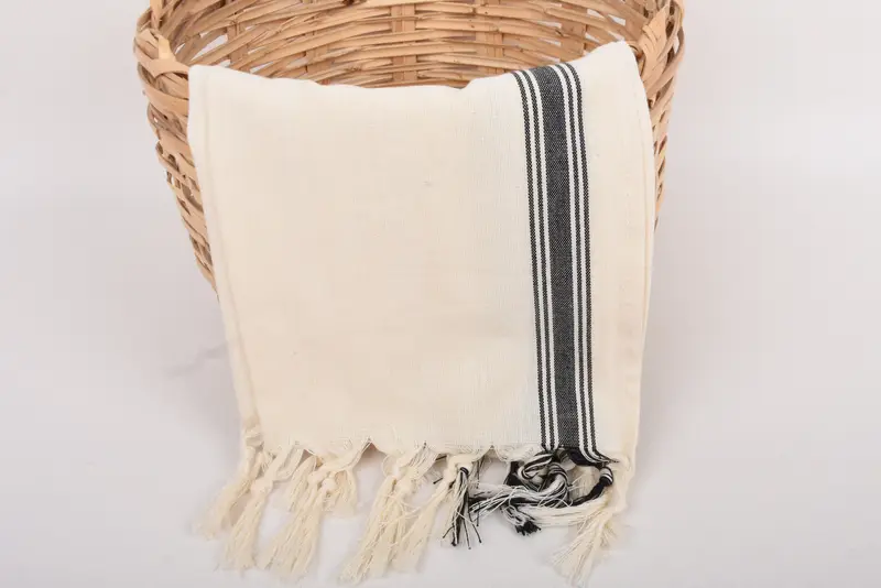 Monogram Kitchen Towel, Travel Towel, Personalized Kitchen Towel, 36x18 Cotton Striped Towel, Bachelor Gifts, Beach Wedding Favor, Bathroom Towels - 5