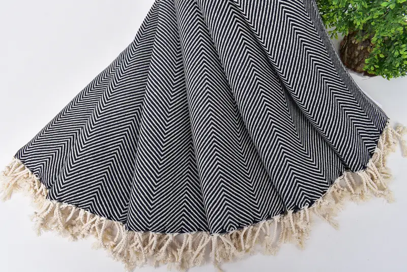 Bathroom Towels, Gym Towel, Bridesmaid Gifts, Wedding Gift, Family Gift, 40x20 Cotton Herringbone Towel, Organic Towel, Bachelorette Party Items - 4