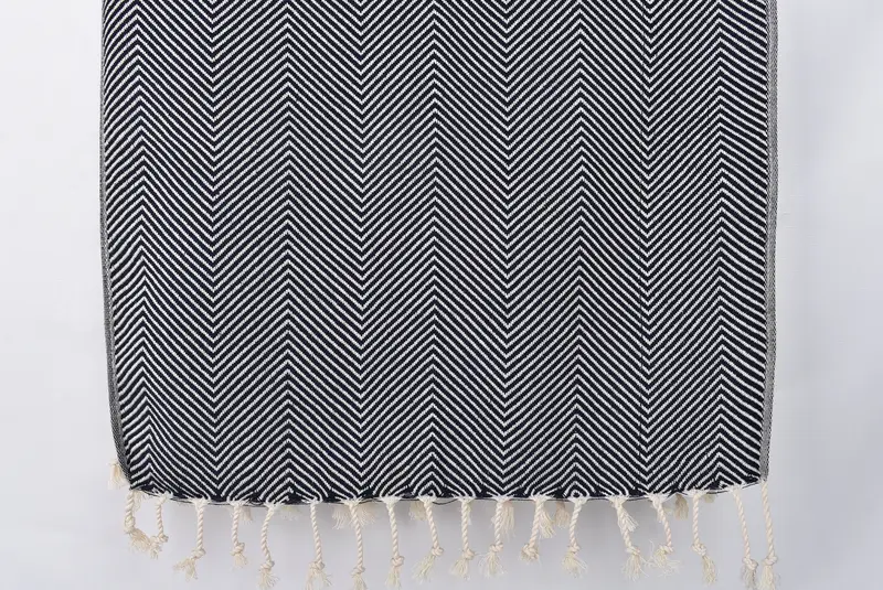 Bathroom Towels, Gym Towel, Bridesmaid Gifts, Wedding Gift, Family Gift, 40x20 Cotton Herringbone Towel, Organic Towel, Bachelorette Party Items - 8