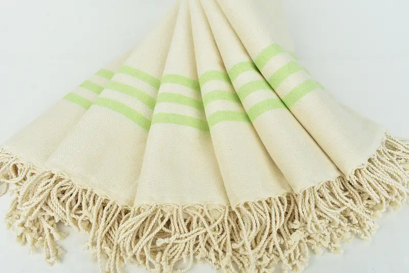 Toalla a rayas de algodón 70x40, regalo hecho a mano, toalla turca orgánica, regalo de boda personalizado, regalo de cumpleaños, regalo de inauguración de la casa, toalla de playa de lujo - 4