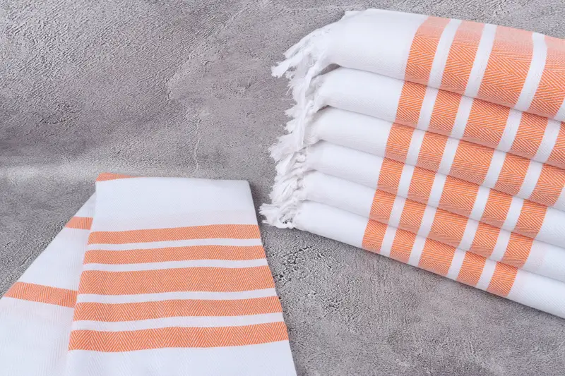 Soft towel, Quick-Dry Beach Towel, Gym Towel, Turkish beach towel with fringe, Monogram Turkish Towel, 70x40 Cotton Herringbone Towel, Memorial Gift - 2