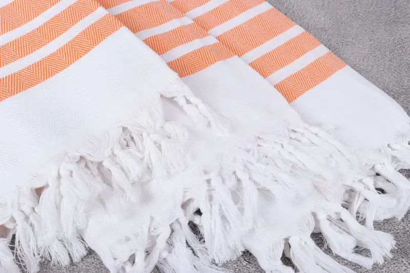 Soft towel, Quick-Dry Beach Towel, Gym Towel, Turkish beach towel with fringe, Monogram Turkish Towel, 70x40 Cotton Herringbone Towel, Memorial Gift - 5