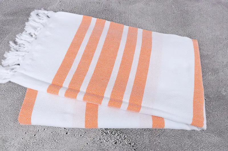 Soft towel, Quick-Dry Beach Towel, Gym Towel, Turkish beach towel with fringe, Monogram Turkish Towel, 70x40 Cotton Herringbone Towel, Memorial Gift - 6