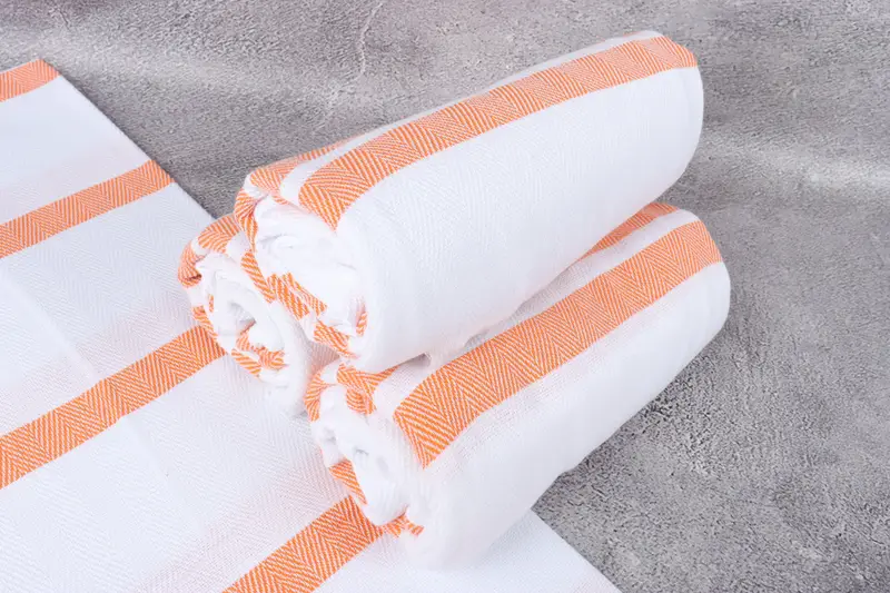 Soft towel, Quick-Dry Beach Towel, Gym Towel, Turkish beach towel with fringe, Monogram Turkish Towel, 70x40 Cotton Herringbone Towel, Memorial Gift - 7