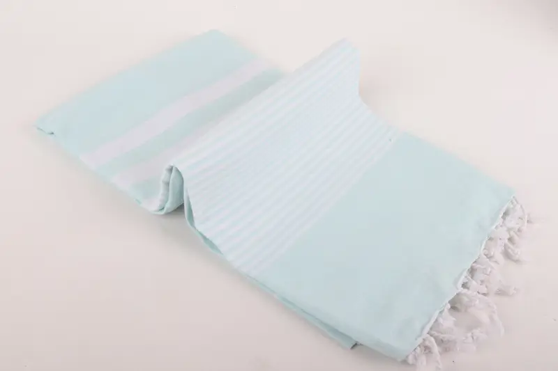 Beach towel, Turkish Towel Set, 70x40 Cotton Striped Towel, Soft towel, First Wedding Anniversary Gift, Valentines Gift, Monogram Turkish Towel - 6