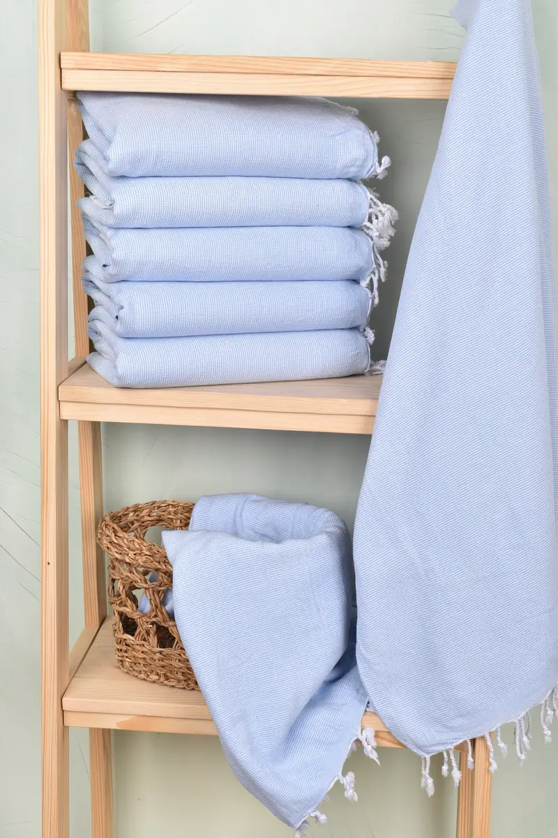 Turkish Towel Set, Yoga Towel, 68x40 Cotton Polka Dot Towel, Absorbent towel, Thin towel, Personalized Wedding Gift For Couple, Peshtemal Towel - 3