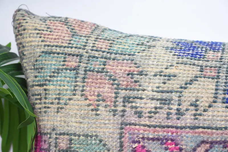 Living Room Throw Pillow, Turkish Pillow, Turkish Kilim Pillow, Turkish Bench Pillow, Cushion Case, 16x48 Green Cushion, Pillow for Couch - 2