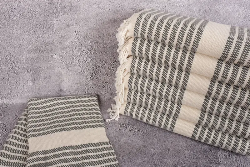 Custom Turkish Towel, Beach towel, Spa Towel, 70x40 Cotton Striped Towel, Sand-resistant towel, Personalized Gift For Him, Turkish beach towel - 2