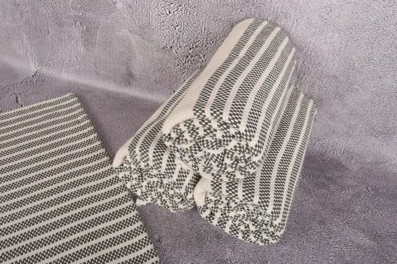 Custom Turkish Towel, Beach towel, Spa Towel, 70x40 Cotton Striped Towel, Sand-resistant towel, Personalized Gift For Him, Turkish beach towel - 8