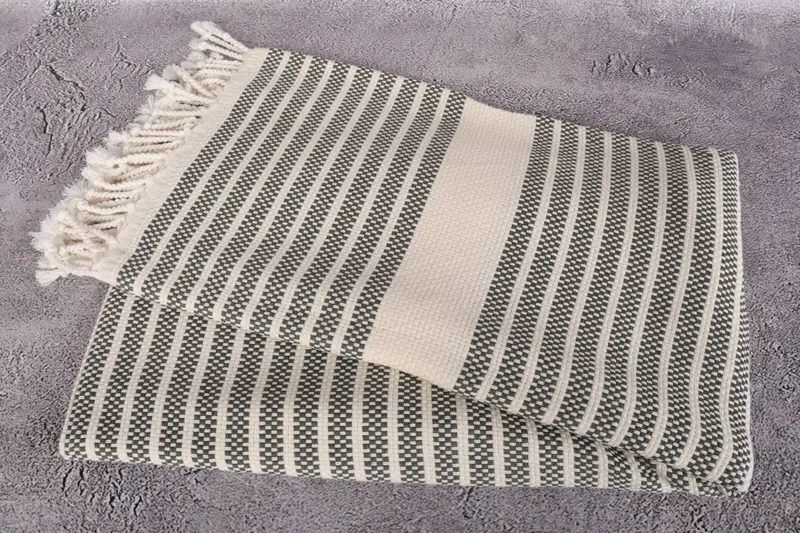 Custom Turkish Towel, Beach towel, Spa Towel, 70x40 Cotton Striped Towel, Sand-resistant towel, Personalized Gift For Him, Turkish beach towel - 6