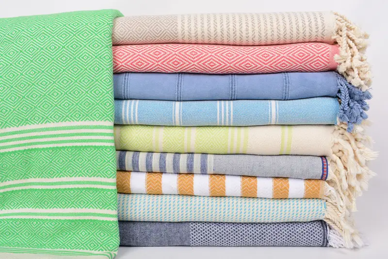 Bridal Gifts, Peshtemal Towel, 70x40 Cotton Set of 10 Towel, Quick-dry peshtemal, Monogram Beach Towel, Authentic Turkish hammam peshtemal - 3