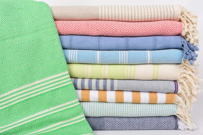 Bridal Gifts, Peshtemal Towel, 70x40 Cotton Set of 10 Towel, Quick-dry peshtemal, Monogram Beach Towel, Authentic Turkish hammam peshtemal - 1
